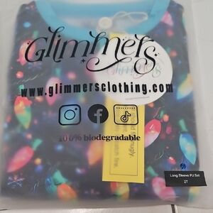 Glimmers Long Sleeve PJ Set 2T